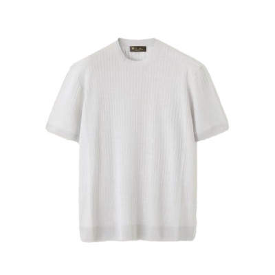 로로피아나 남성 라운드 반팔티 - Loro Piana Mens Round Tshirt - lpc15987x