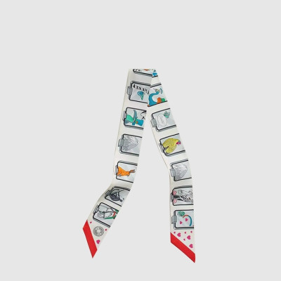에르메스 여성 역동적인 나눔 트윌리 스카프 - Hermes Womens Dynamic Divided Twilly Scarf - acc8105x