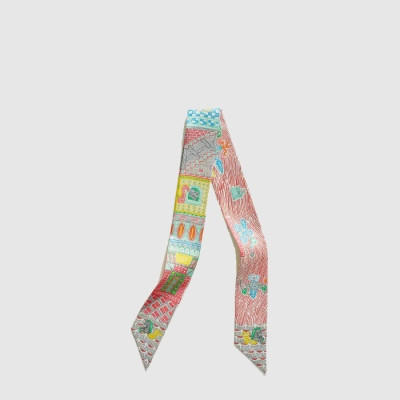 에르메스 여성 퀘스트 슈퍼 실크 트윌리 - Hermes Womens Super Silk Quest Twilly - acc8166x