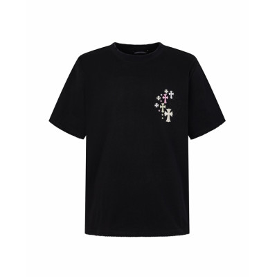크롬하츠 남성 라운드 반팔티 - Chrom Hearts Mens Round Tshirt - chc16097x