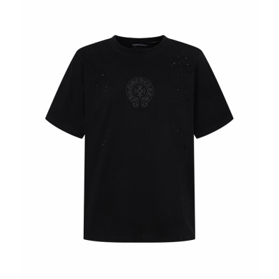크롬하츠 남성 라운드 반팔티 - Chrom Hearts Mens Round Tshirt - chc16106x