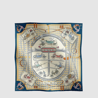 에르메스 여성 레 부아튀르 누벨 스카프 - Hermes Womens Les Voitures Nouvelles scarf - acc8286x