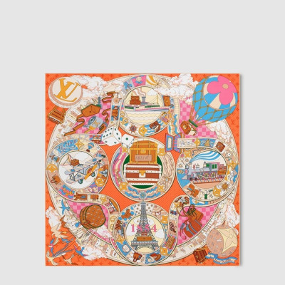 루이비통 여성 LV 저니 스퀘어 스카프 - Louis vuitton Womens LV Journey Square Scarf - acc8314x