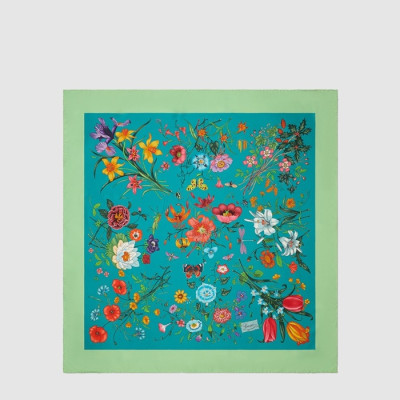 구찌 여성 프린트 실크 까레 - Gucci Womens Printed Silk Carré - acc8342x