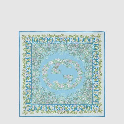 구찌 여성 프린트 실크 까레 - Gucci Womens Printed Silk Carré - acc8346x