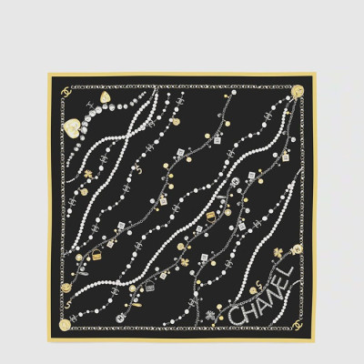 샤넬 여성 마드모아젤 셀리스티얼 스퀘어 스카프 - Chanel Womens Mademoiselle Celestial Square Scarf - acc8360x