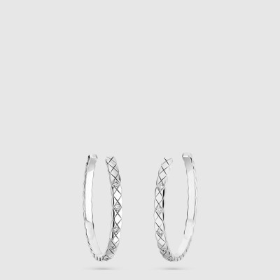 샤넬 여성 코코 크러쉬 후프 이어링 다이아 라지 - Chanel Womens Coco Crush Hoop Earring Diamond Large - acc8348x