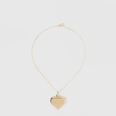 프라다 여성 이터널 골드 펜던트 네크리스 - Prada Womens Eternal Gold Pendant Necklace - acc8371x