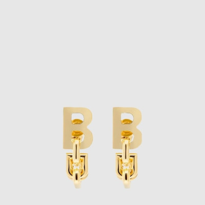 발렌시아가 여성 B 체인 후프 이어링 - Balenciaga Womens B Chain Hoop Earring - acc8712x