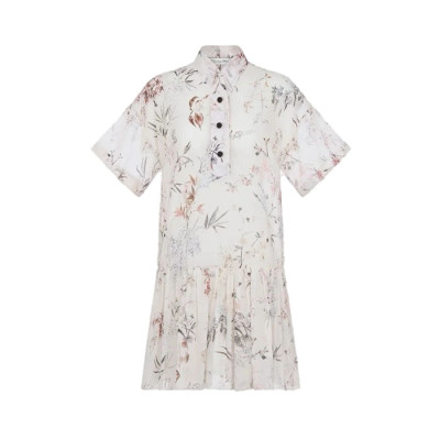 디올 여성 플로럴 프린트 미니 드레스 - Dior Womens Floral Print Mini Dress - dic16261x