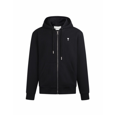 아미 남성 집업 후드티 - Ami Mens Zip-up Hooded - amc16465x