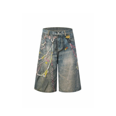 아크네 남성 루즈핏 쇼츠 - Acne Studios Mens Loose Fit Denim Shorts - anc16479x