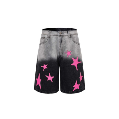 크롬하츠 남성 데님 쇼츠 - Chrom Hearts Mens Denim Shorts - chc16538x