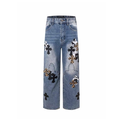 크롬하츠 남성 트렌디 청바지 - Chrom Hearts Mens Trendy Jeans - chc16543x