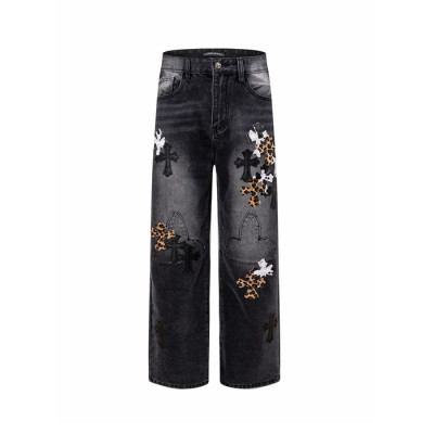 크롬하츠 남성 트렌디 청바지 - Chrom Hearts Mens Trendy Jeans - chc16544x