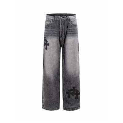 크롬하츠 남성 트렌디 청바지 - Chrom Hearts Mens Trendy Jeans - chc16545x