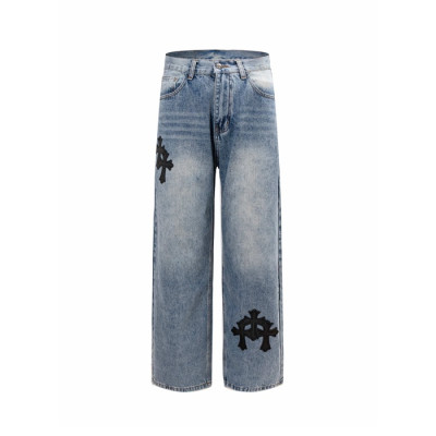크롬하츠 남성 트렌디 청바지 - Chrom Hearts Mens Trendy Jeans - chc16546x