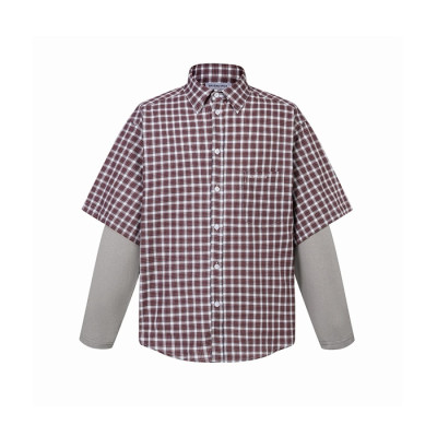 발렌시아가 남성 체크 셔츠 - Balenciaga Mens Flanner Shirts - bac16575x