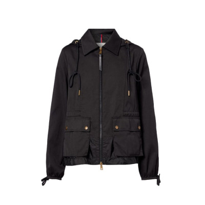 몽클레어 여성 베이지 개버딘 후드 아데니움 재킷 - Moncler Womens Gabardine Hooded Adenium Jacket - moc16586x