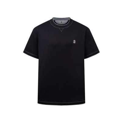 브루넬로쿠치넬리 남성 라운드 티셔츠 - Brunello Cucinelli Mens Round Tshirt - brc16608x