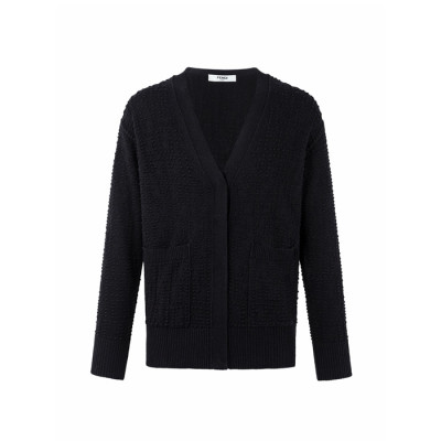 펜디 남성 브이넥 가디건 - Fendi Mens V-neck Cardigan - fec16612x