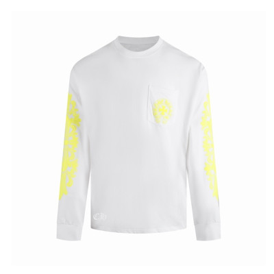 크롬하츠 남성 라운드 긴팔티 - Chrome Hearts Mens Round Tshirt - chc16619x