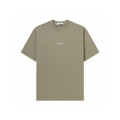 스톤아일랜드 남성 라운드 반팔 티셔츠 - Stone Island Mens Round Tshirt - stc16644x