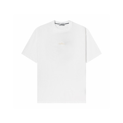 스톤아일랜드 남성 라운드 반팔 티셔츠 - Stone Island Mens Round Tshirt - stc16646x