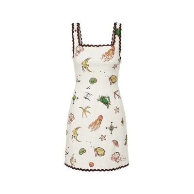 알레마이스 여성 오션 프린트 미니 드레스 - Alémais Womens Ocean Print Mini Dress - aec16655x