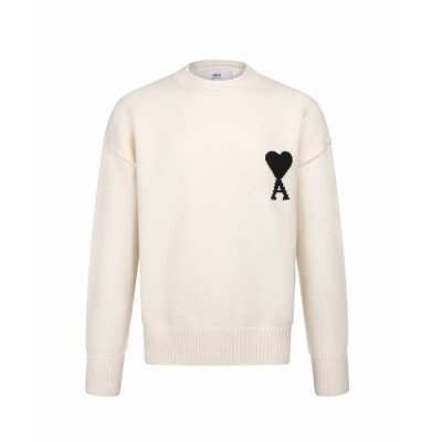 아미 남/녀 라운드 니트 - Ami Unisex Round Knitwear - amc16701x