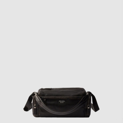 프라다 남성 디스트레스드 가죽 숄더백 2VH217 - Prada Mens Distressed Leather Shoulder Bag - prb17106x