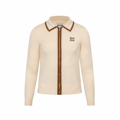 미우미우 여성 폴로 가디건 - Miumiu Womens Polo Cardigan - mic16762x