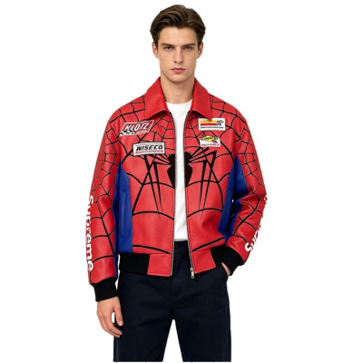 슈프림 남성 가죽 자켓 - Supreme Mens Leather Jacket - suc16775x