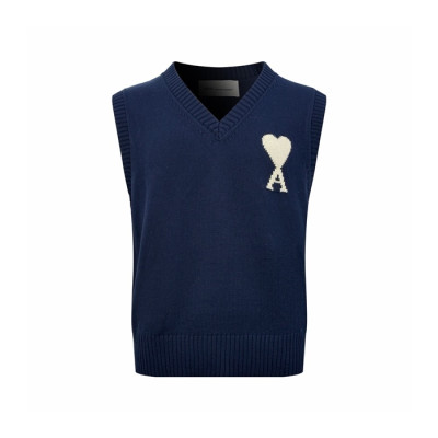 아미 남성 브이넥 베스트 - Ami Mens V-neck Vest - amr16784x