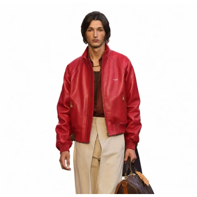 루이비통 남성 가죽 자켓 - Louis vuitton Mens Leather Jacket - lvc16815x