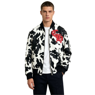 크롬하츠 남성 가죽 자켓 - Chrome Hearts Mens Leather Jacket - chc16816x