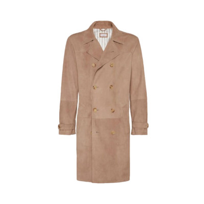 브루넬로쿠치넬리 남성 가죽 코트 - Brunello Cucinelli Mens Leather Coat - brc16917x
