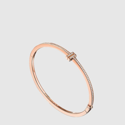 티파니 여성 다이아몬드 힌지드 와이어 팔찌 - Tiffany & Co Womens Diamond Hinged Wire Bracelet - acc9026x