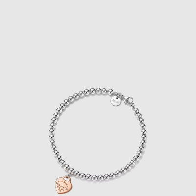 티파니 여성 하트 태그 비드 팔찌 - Tiffany & Co Womens Heart Tag Bead Bracelet - acc9028x