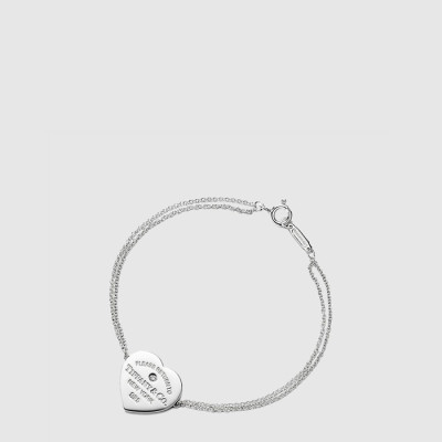 티파니 여성 하트 태그 비드 팔찌 - Tiffany & Co Womens Heart Tag Bead Bracelet - acc9030x