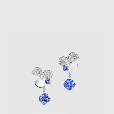 티파니 여성 플라워 드롭 다이아 이어링 - Tiffany Womens Flower Drop Diamond Earrings - acc9036x