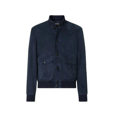 에르메네질도 제냐 남성 가죽 재킷 - Ermenegildo Zegna Mens Leather Jacket - zec16966x