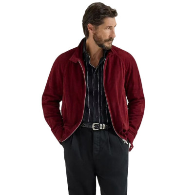 브루넬로쿠치넬리 남성 가죽 자켓 - Brunello Cucinelli Mens Leather Jacket - brc17015x