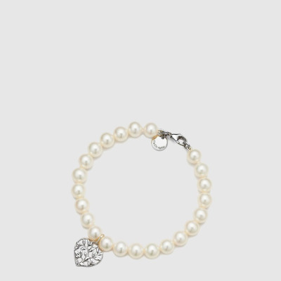 티파니 여성 올리브 리프 펄 하트 브레이슬릿 - Tiffany Womens Olive Leaf Pearl Heart Bracelet - acc9193x