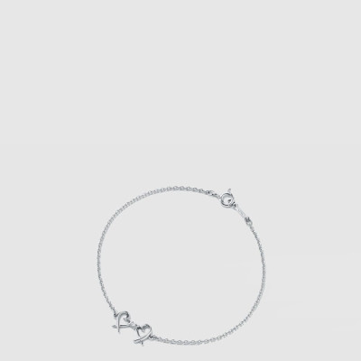 티파니 여성 더블 러빙 하트 브레이슬릿 - Tiffany Womens Double Loving Heart Bracelet - acc9206x
