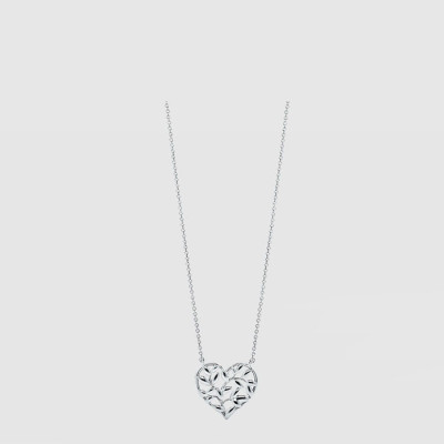티파니 여성 올리브 리프 하트 펜던트 네크리스 - Tiffany Womens Olive Leaf Heart Pendant Necklace - acc9212x