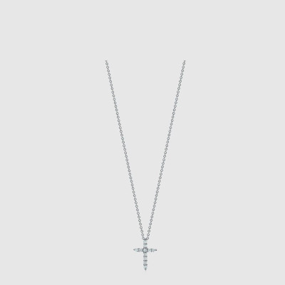 티파니 여성 크로스 펜던트 네크리스 - Tiffany & Co Womens Cross Pendant Necklace - acc9359x