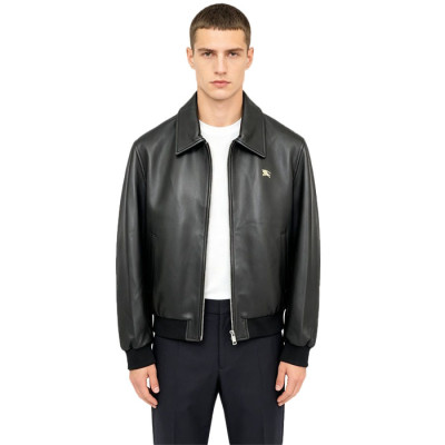 버버리 남성 가죽 자켓 - Burberry Mens Leather Jacket - buc17068x
