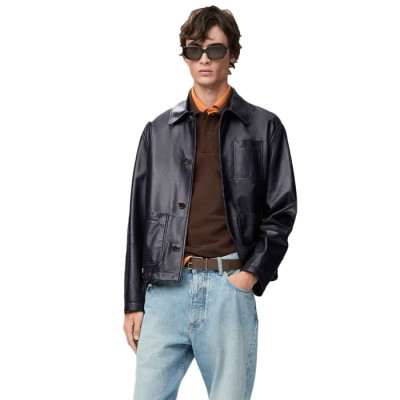 로에베 남성 가죽 자켓 - Loewe Mens Leather Jacket - loc17081x