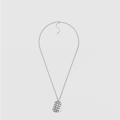 디올 남성 까나쥬 플레이트 펜던트 네크리스 - Dior Mens Cannage Plate Pendant Necklace - acc9413x